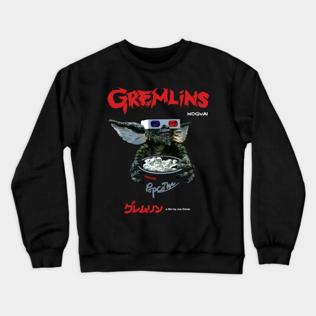 Gremlins Cinema's PopCorn Crewneck Sweatshirt by wearableitems